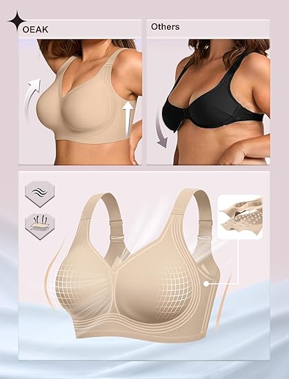 Jelly Bra Plus Size Supportive Seamless Bras
